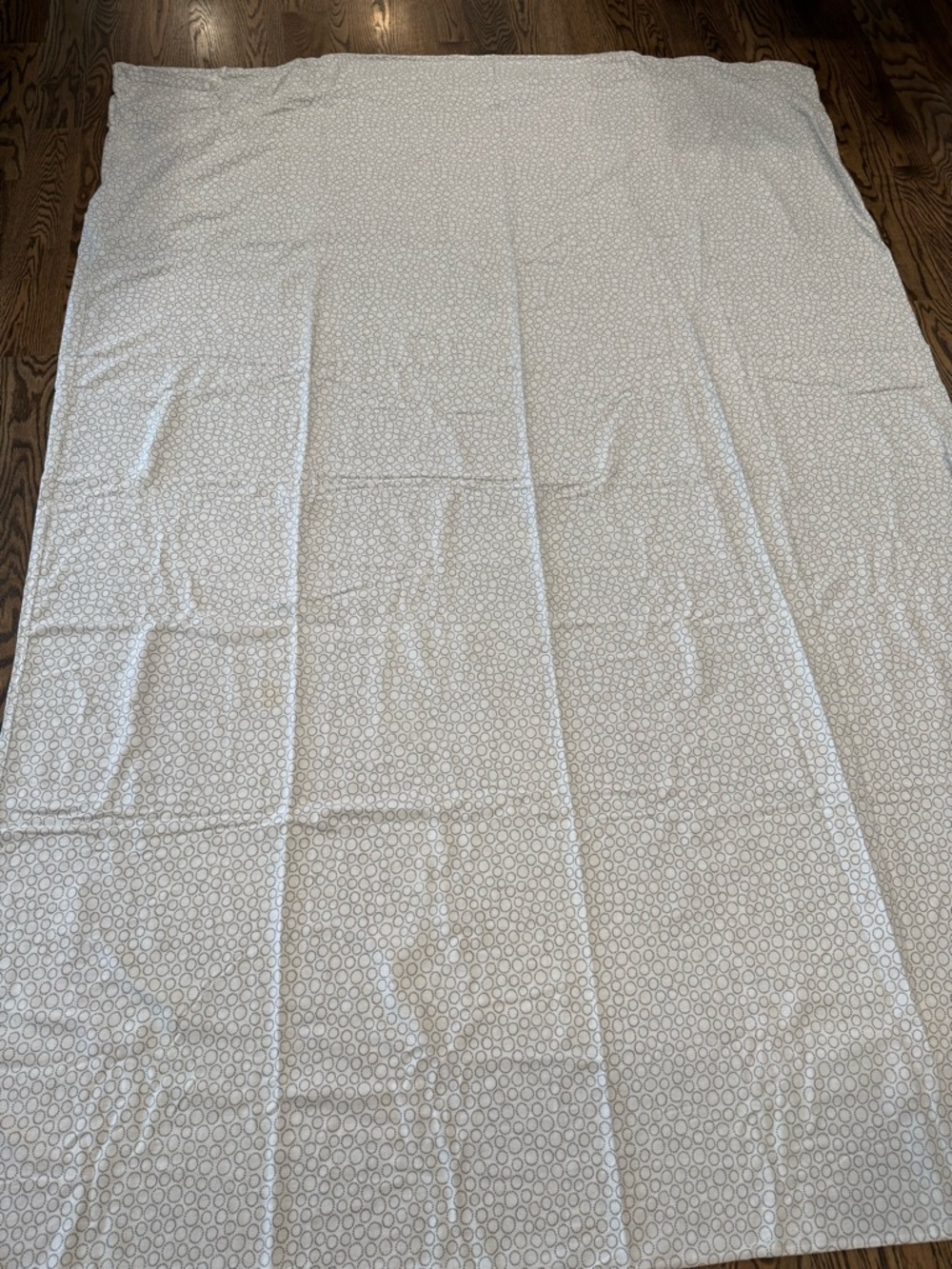 IKEA Twin Duvet Cover & 1 Standard Pillow Case - White and Light Gray